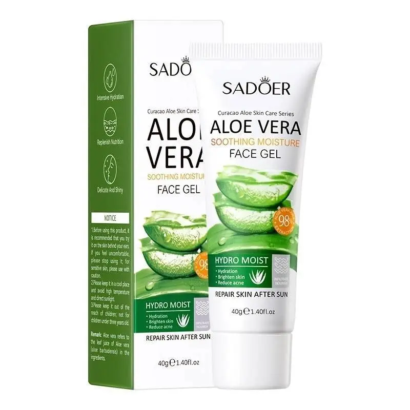 Gel facial hidratante calmante con aloe vera de SADOER, 40 g - Gisele  Stephanie S.R.L